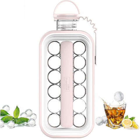 2-in-1 Ice Cube Tray Kettle – Portable Ice Sphere Maker for Instant Chilling Anywhere