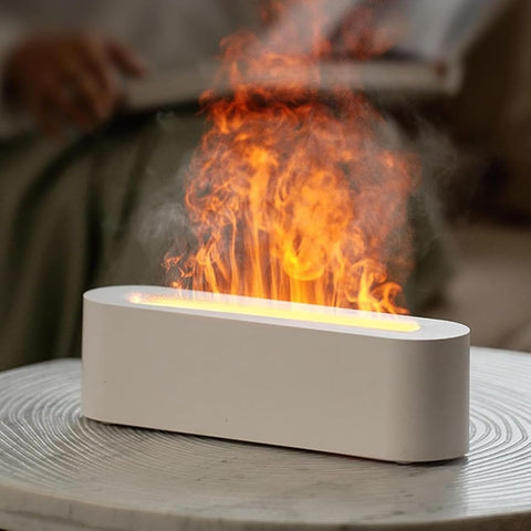 Elegant FlameMist™ Home Aroma Diffuser – Soothing Ambience with a Realistic Flame Effect