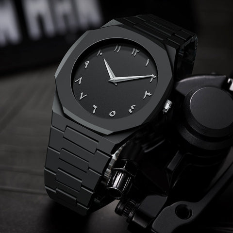 Black Arabic Aura Watch - A Legacy of Power, Precision and Style