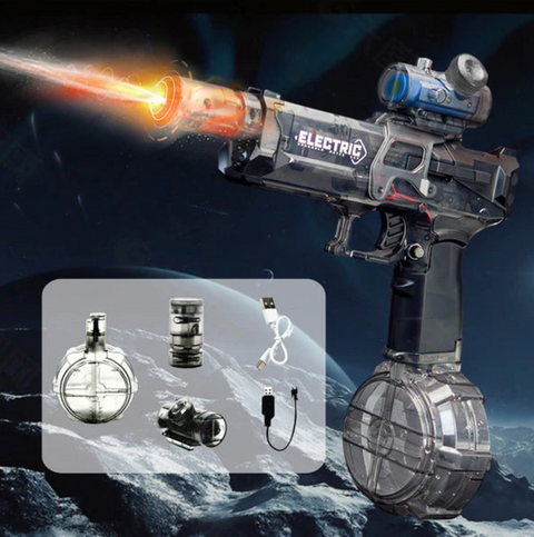Ultimate Battle Blaster – Electric Water Gun with Lights, Scope & Rapid-Fire Action