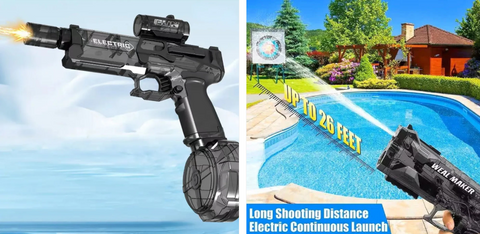 Ultimate Battle Blaster – Electric Water Gun with Lights, Scope & Rapid-Fire Action