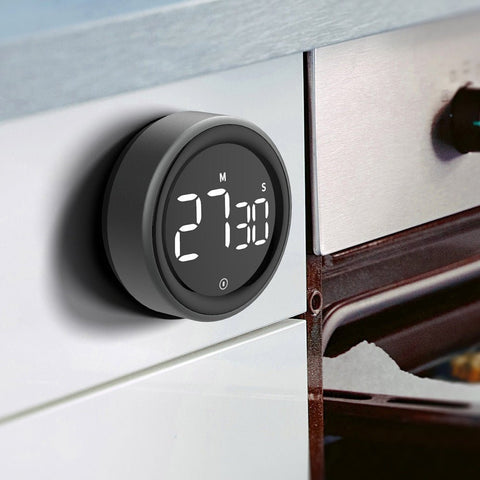 Magnetic LED Digital Timer – Smart Countdown & Alarm for Kitchen, Study, Shower & More