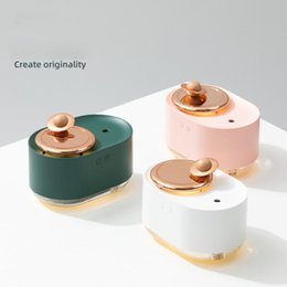 Elegant Planet Mist Humidifier – USB Rechargeable | Quiet Luxury Air Enrichment with Night Light Glow
